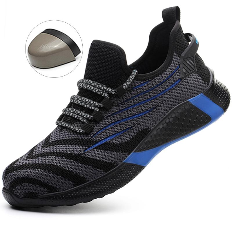 Женская рабочая обувь с металлическим подноском, рабочие ботинки, устойчивые к проколам, защитная рабочая обувь, женские кроссовки для безопасности