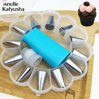12 шт., инструменты для украшения торта, насадки для глазури, принадлежности для выпечки, украшение для десерта, кухонные аксессуары