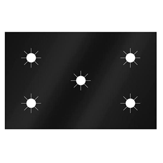 Газовая плита Неприлипающий вкладыш Защита от пятен Защита от деформации 5 отверстий Предотвращение разбрызгивания Эффективная очистка ПТФЭ Стекловолокно