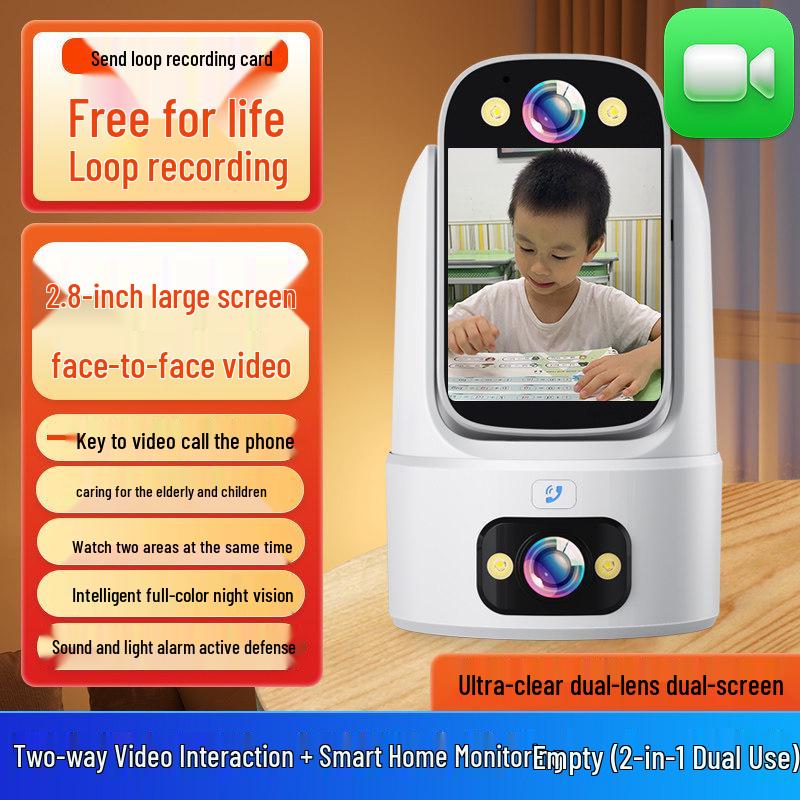 360° Smart Home Monitor with Two-Way Video Calling & Remote Mobile Access