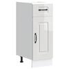 VidaXL Armoire de cuisine Kalmar blanc brillant bois ingénierie 853459