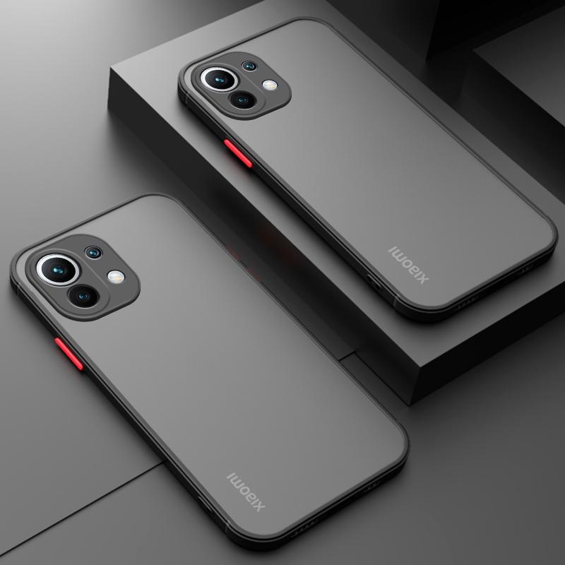 Полупрозрачный матовый чехол для Xiaomi Mi 13 12 11 Lite 5G NE 12 12X 13T 12T 11T 10T Poco X6 X5 X4 M4 Pro Redmi Note 13 12 11 Pro, чехол, бронированный бампер