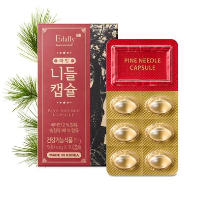 Масло хвои Edally, 98% витамин Е, 2%, капсулы, 500 мг, 30 шт., добавка для здоровья и красоты