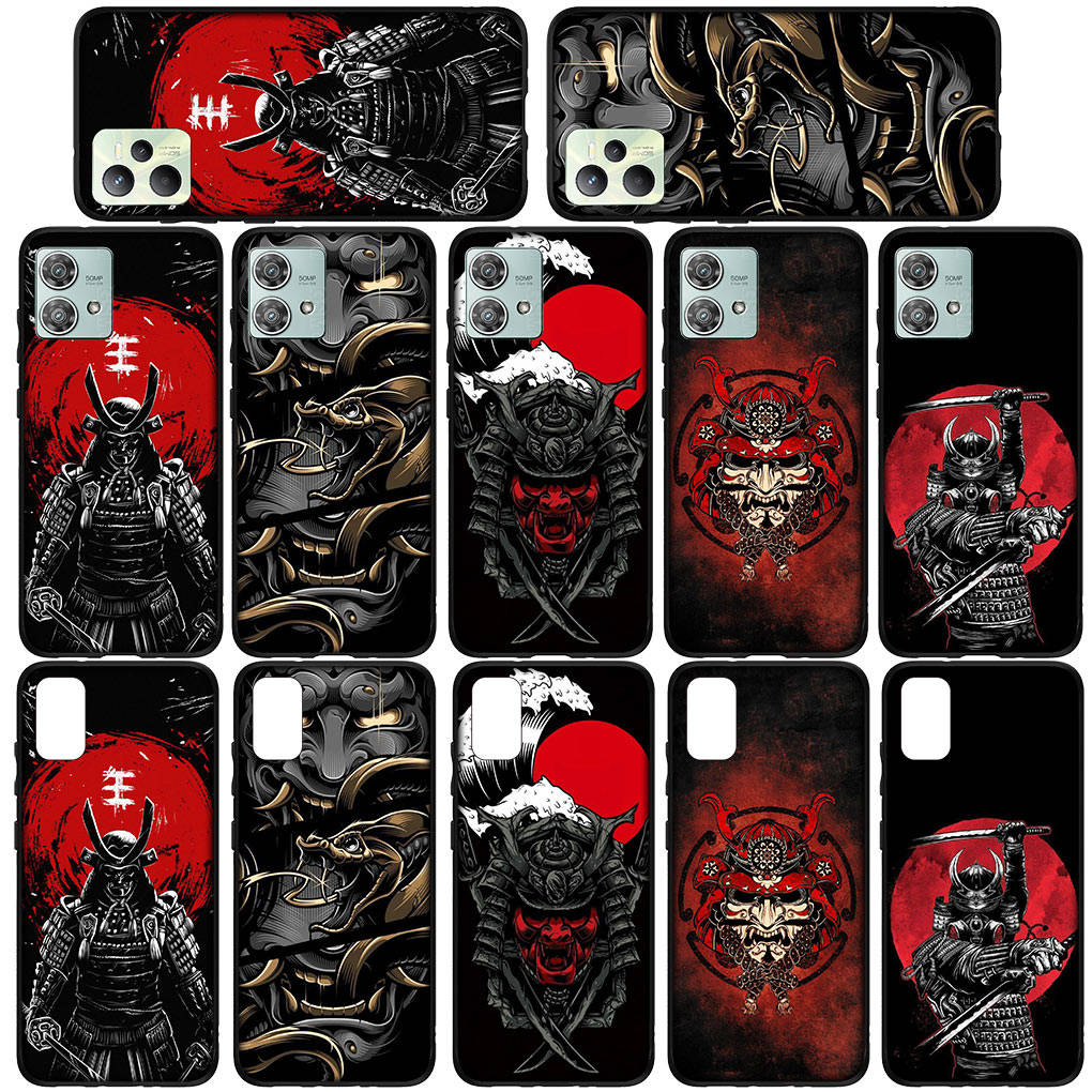 Для Samsung Galaxy S24 S23 iPhone 15 14 Xiaomi Redmi Note 13 12 11 Pro Max X 8 7 9 10 XR OPPO A15 Huawei чехол для телефона Япония самурай скелет череп ниндзя