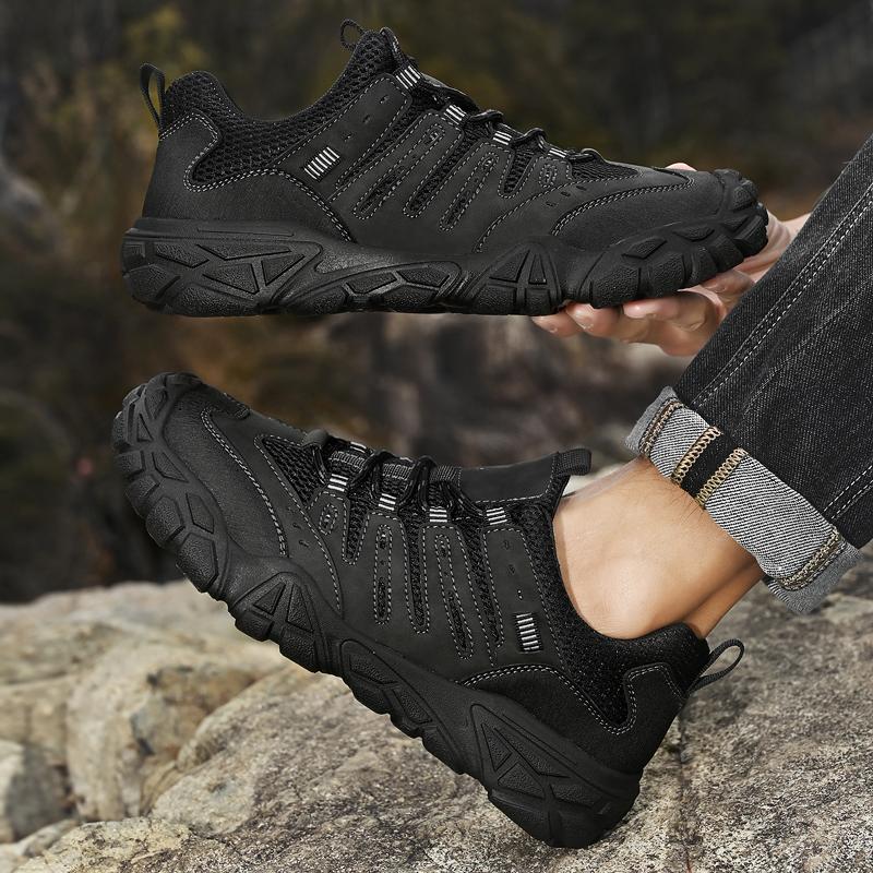 Модные мужские горные туристические сандалии 2025 Новые мужские уличные походные туфли Прочные Водонепроницаемые Треккинговые Повседневные Кроссовки Мужские Нескользящие Балетки