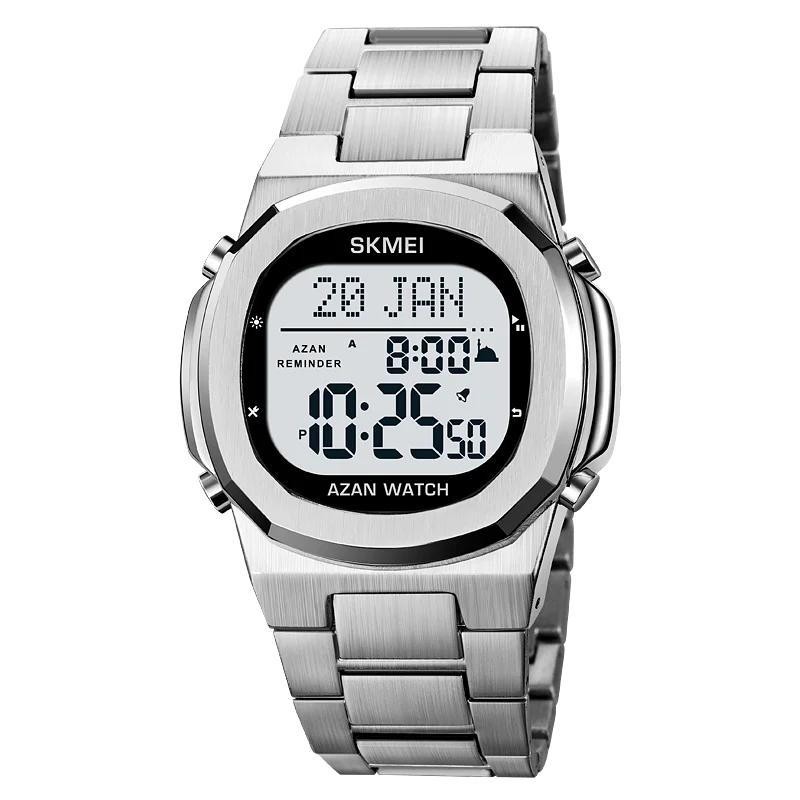 SKMEI 2036 Luxury Digital Wristwatch for Men Waterproof Steel Electronic Mens Watches Countdown Sports Clock 2004 Reloj Hombre