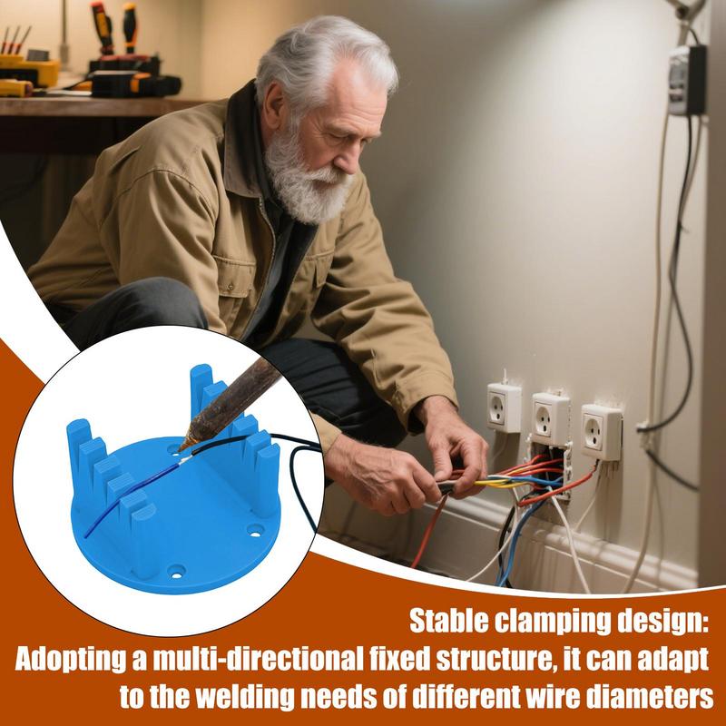 ABS Сварочный Фиксатор для Проволоки Держатель для Пайки Проволоки Высокотемпературный Держатель для Кабеля для Сварки Проволоки Настольный Сварочный Зажим