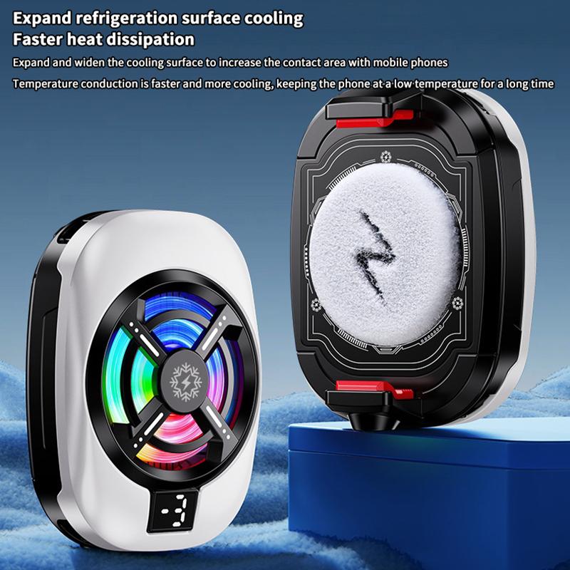 Полупроводниковый кулер для мобильного телефона, радиатор с задним зажимом для игр/прямых трансляций, кулер для телефона для iPhone Android универсальный