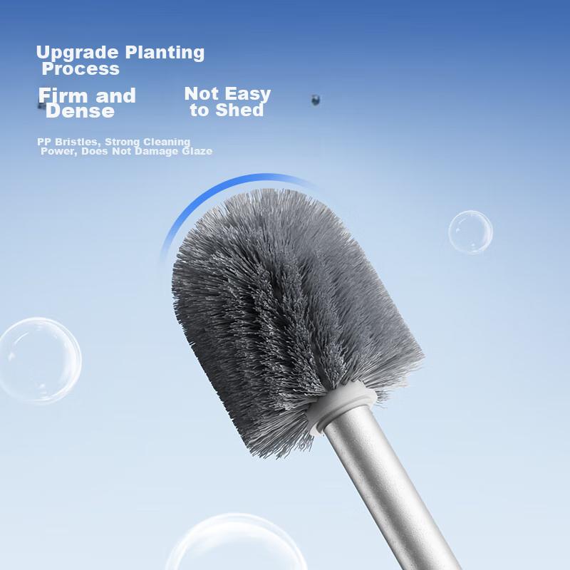 LYNN Toilet Brush Set, Bathroom Cleaning Brush, No Dead Angle Cleaning Brush, Long Handle Toilet Cleaning Tool