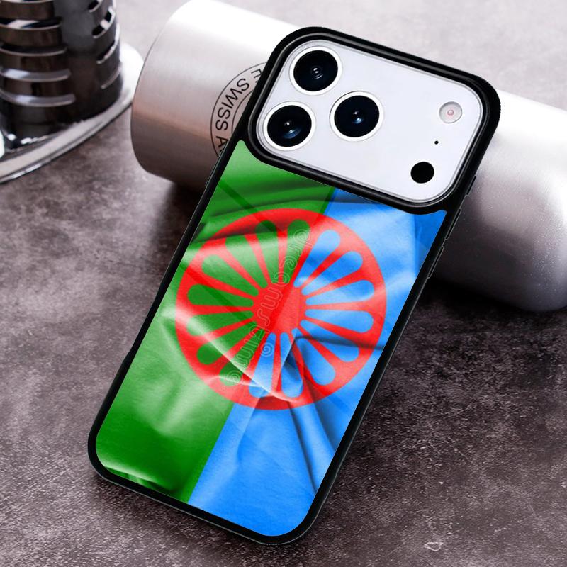 Gypsy Romani Roma Flag Phone Case for iPhone 17 16 15 Pro Max Air 14 13 12 11 Plus Shockproof Cover
