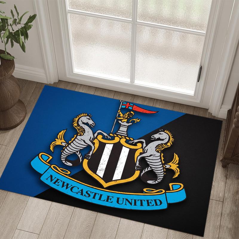 Футбольный дизайн Newcastle United Хрустальный бархатный ковер Уютный Не?Нескользящий ковер с принтом для спальни, гостиной, прихожей