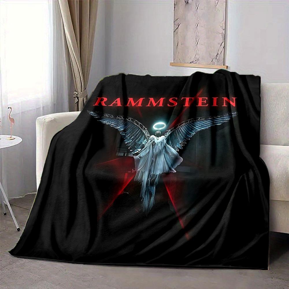 1 шт. Фланелевое одеяло Rammstein Angel, Мягкое, приятное для кожи, с цифровой печатью, Различные размеры в наличии для семьи, друзей, на день рождения