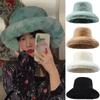 Artificial Fur Bucket Hat Warm Mushroom Cloud Hat Fashion Fisherman's Cap Autumn