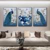 Europe Vintage Peacock Vase Canvas Painting Pictures Prints For Living Room Hallway Wall Art Home Dining Decor Bedroom Posters