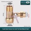 All-Copper 4-Point to 3/2-Point Water Purifier Ball Valve for Direct Drinking Machines