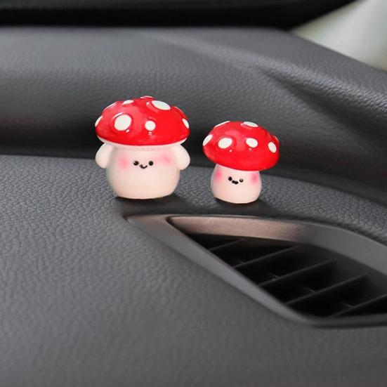 7 шт. грибовидный автомобильный приборный щиток, зеркало заднего вида, фигурка гриба, украшение для автомобиля, милые аксессуары для салона автомобиля