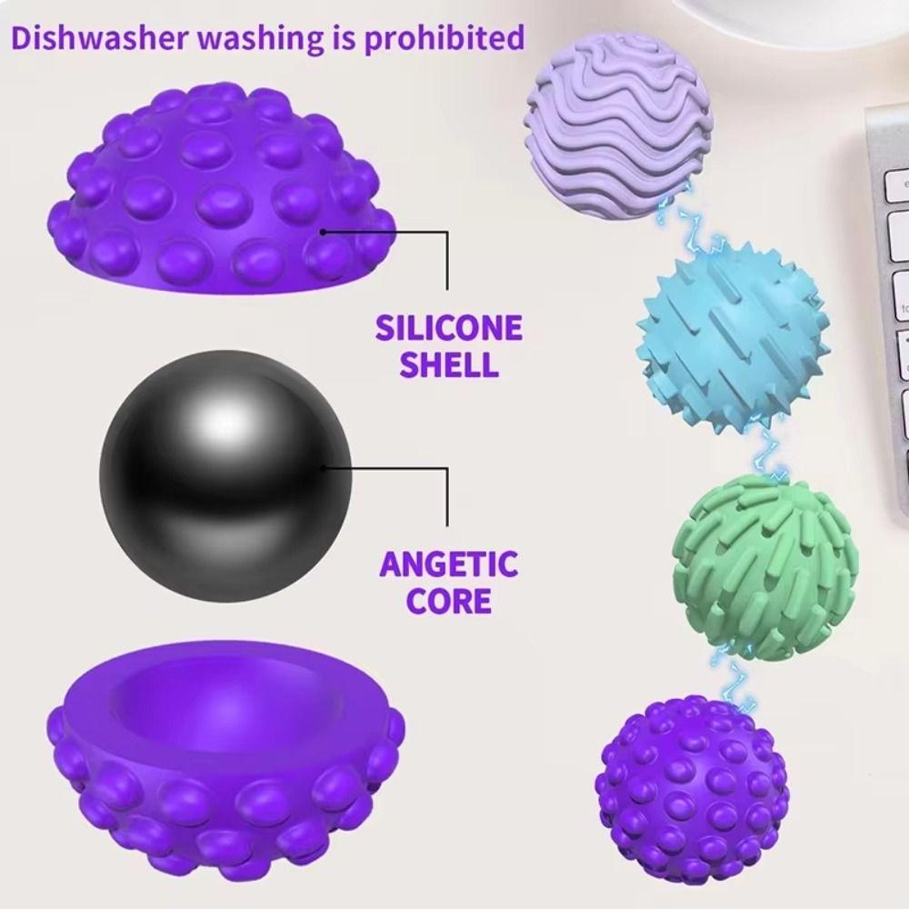 Снятие стресса Магнитные шарики для снятия стресса Силиконовые массажные шарики для рук Улучшают суставы