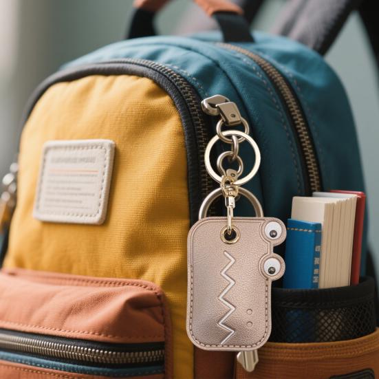 Cat Paw Shaped Pet Hair Keychain Faux Leather Pet Fur Souvenir Handmade Key Holder Pet Memorial Gift