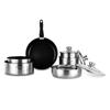 Tfi Flex10 Ix Non-Stick Stainless Steel Cookware Set 10 Pcs