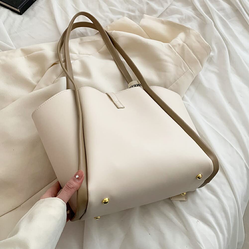 Tote bag with with set for Korean office pretty [Amulet] ribbon, women's bag, pouch, product, plain, teens, 20s, 30s, fashion, casual, vl-6176-gn-f