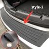 1pcs Car Rear Bumper Protector,anti-scratch and Anti-skid Trunk Door Entry Cover,luggage Compartment Spare Protection Strip,auto Parts Universal