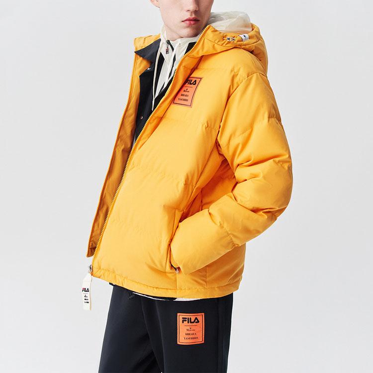 Новая коллекция коллаборации Mihara Yasuhiro X FILA MIHARA YASUHIRO Пуховики Мужские Манго Золотисто-желтый F71M048907F-YE