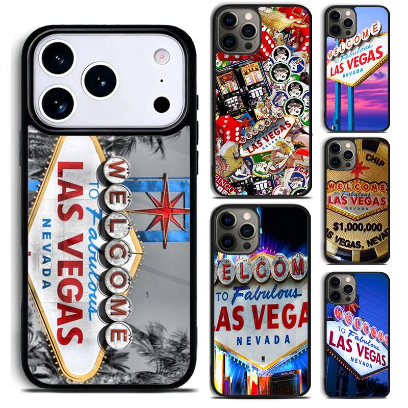 Las Vegas Nevada Gamble Phone Case for iPhone 17 16 15 Pro Max Air 14 13 12 11 Plus Shockproof Capa Cover