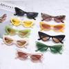 1PC Vintage UV400 Sunglasses Sexy Narrow Small Frame Sun Glasses Brand Designer Eyewear Female Streetwear Shades