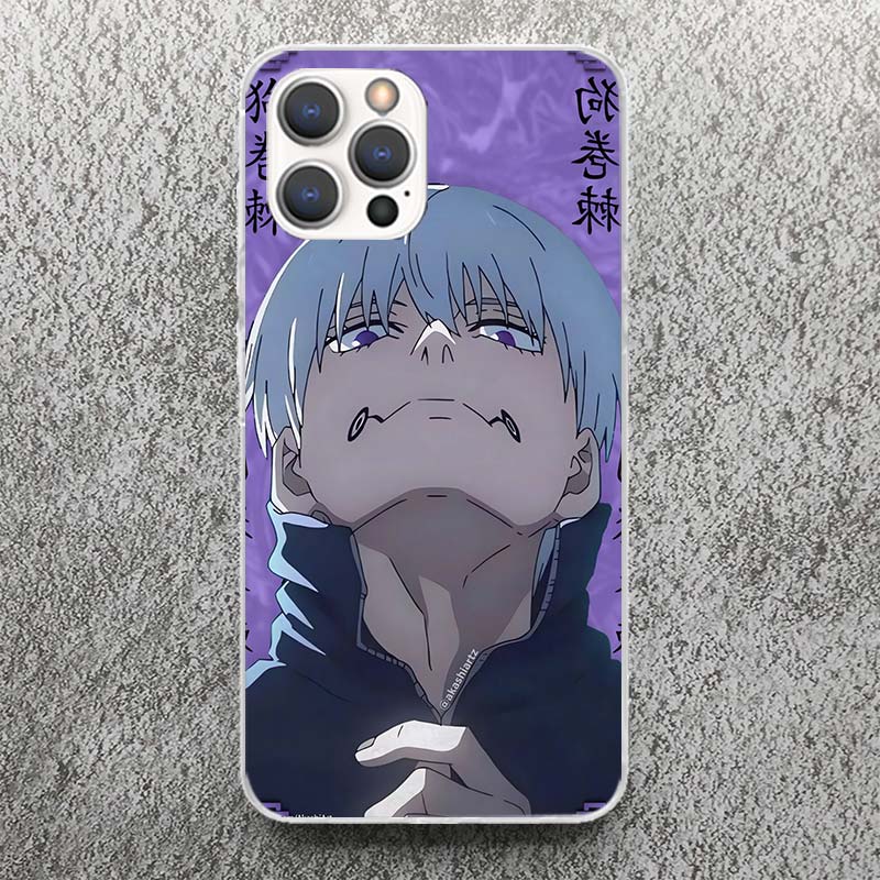 Kaisen J-Jujutsu Инумаки Тоге Чехол для телефона Для iPhone 13 12 Mini 11 Pro Max XS XR X Max 7 Plus 8 SE 6 6S 5 5S Мягкий силикон Печать