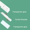  Socket Bracke Hanging Wall Sticker Socket Holder Punch 