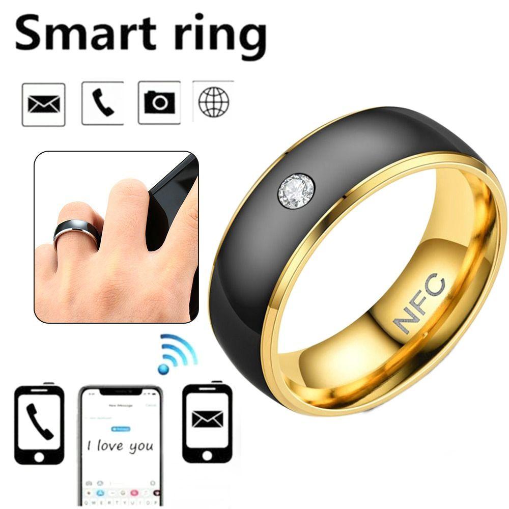 Multifunctional NFC Smart Ring Stainless Steel NFC Finger Ring for Android Phone Men