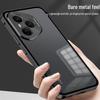 Чехол-бампер для Honor 400/400pro из металла с кнопками-защелками и матовой задней панелью