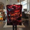 Stranger Things Scifi Horror Poster Blanket Suitable For All Seasons Home Decor Office Rest Blanket Christmas Gifts Machine Washable