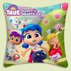 True and The Rainbow Kingdom Pillow Covers Cartoon Sofa Decorative Home Doublesided Printing Short Plush Cute Cushion Cover