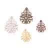 20Pcs Bronze/Copper/Gold/Silver Filigree Wraps Flower Connectors Metal Crafts Gift Decoration Diy Accessories