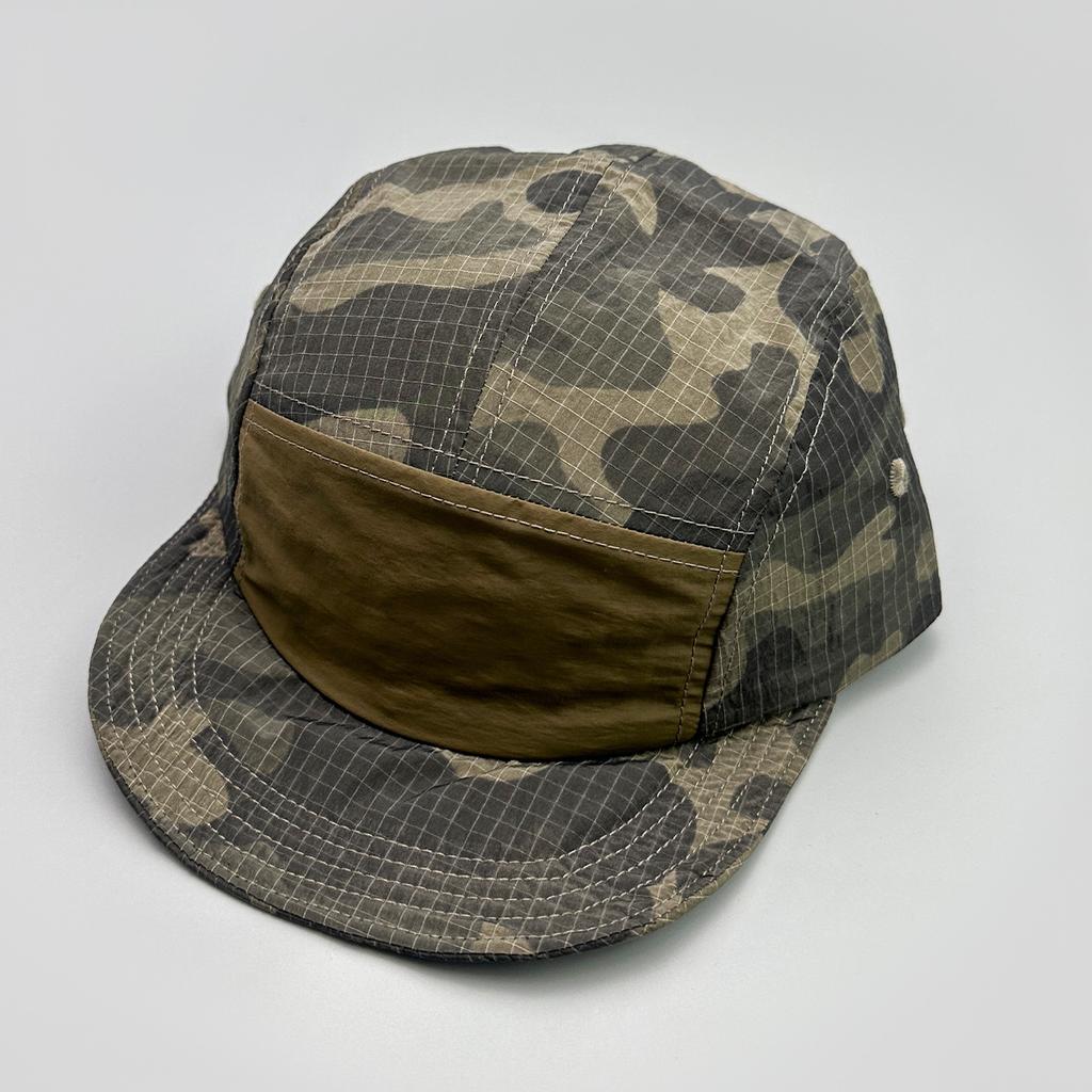 Quick-drying camouflage letter embroidery flat-brimmed baseball cap men's and women's sunshade outdoor camping light board cap