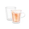BODUM Canteen Double-Walled Glass Tumbler, 200ml, Set of 2, Double-Walled, Heat-Resistant Glass, Microwave, Oven, Dishwasher, and Freezer Safe,