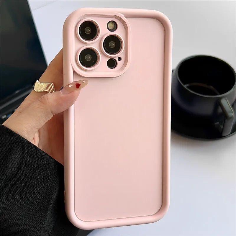 Мягкий ТПУ чехол конфетного цвета для iPhone 17 Air 16 14 15 Pro Plus 13 12 11 Pro Max 16e XR XS Противоударный силиконовый чехол для телефона Fundas