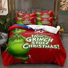 Cartoon The G-GrinchS Duvet Cover Pillowcase Bedding Set 2/3 Pieces bedroom decoration Teenagers adult Single/Double/Large Size