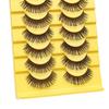 Eyelashes 3D Effect Realistic Curled Russian Volume Eyelashes Makeup Prop Daily Life