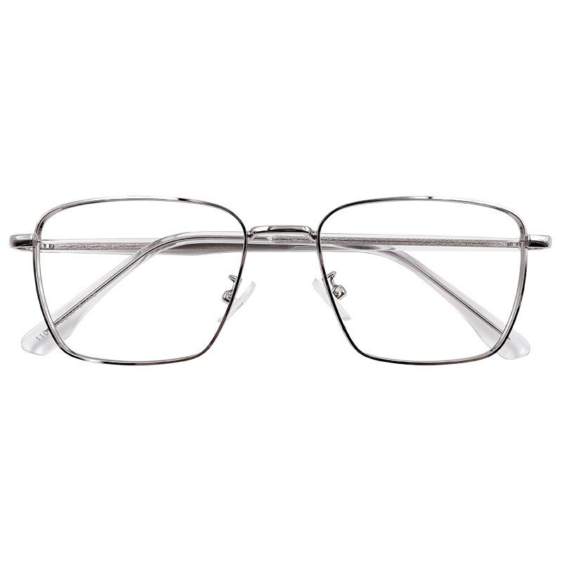 Золотая оправа, ножки под дерево, золотые шелковые очки для мужчин и женщин, можно оснастить диоптриями для близорукости, квадратная оправа, плоское зеркало, оправа для очков с защитой от синего света