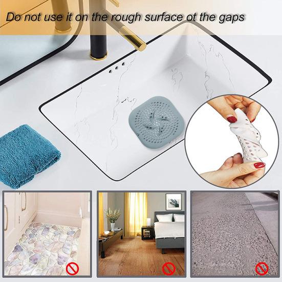 Силиконовый слив для душа, ловушка для волос, прочная защита для сливной крышки для ванной комнаты, кухни, прачечной, легкая очистка, нескользящий дизайн, аксессуары для душа