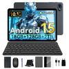 TABWEE T80 Набор Android 15 6 ГБ ОЗУ 128 ГБ ПЗУ Планшет 10,1 дюйма 1280x 800 FHD Дисплей Планшет-ПК