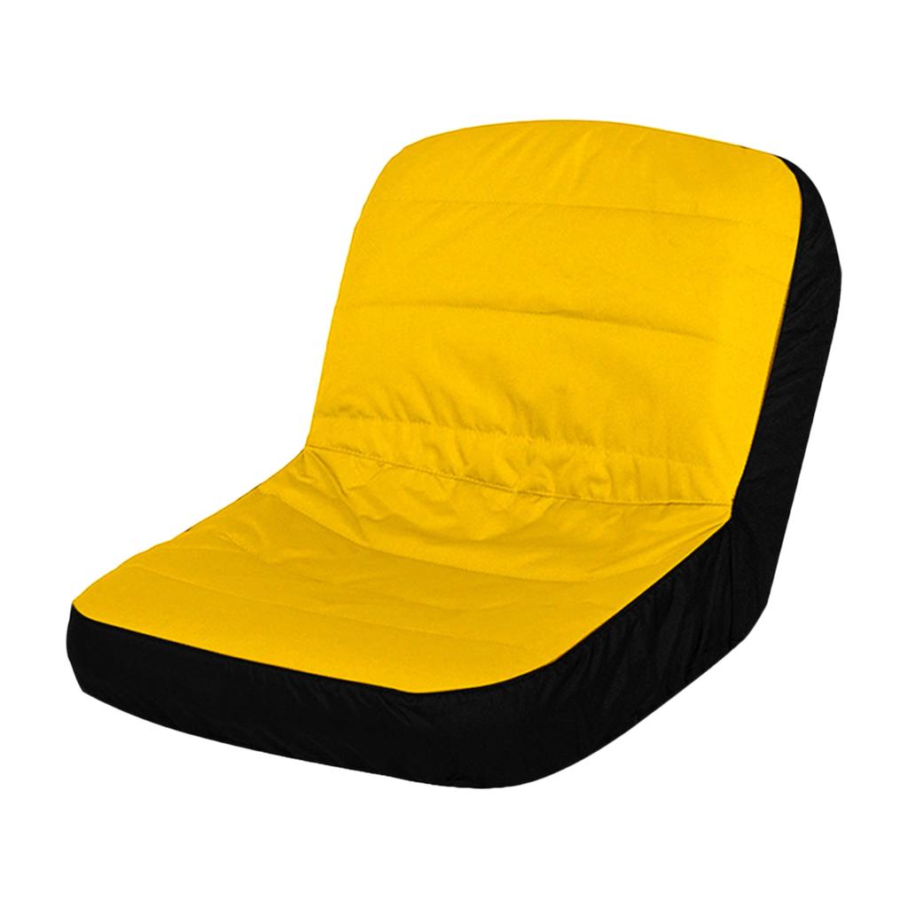 Riding Lawn Mower Seat Cover, 600D Oxford Fabric Tractor Seat Cover, Weatherproof Seat Protector with 4 Pockets, Fits