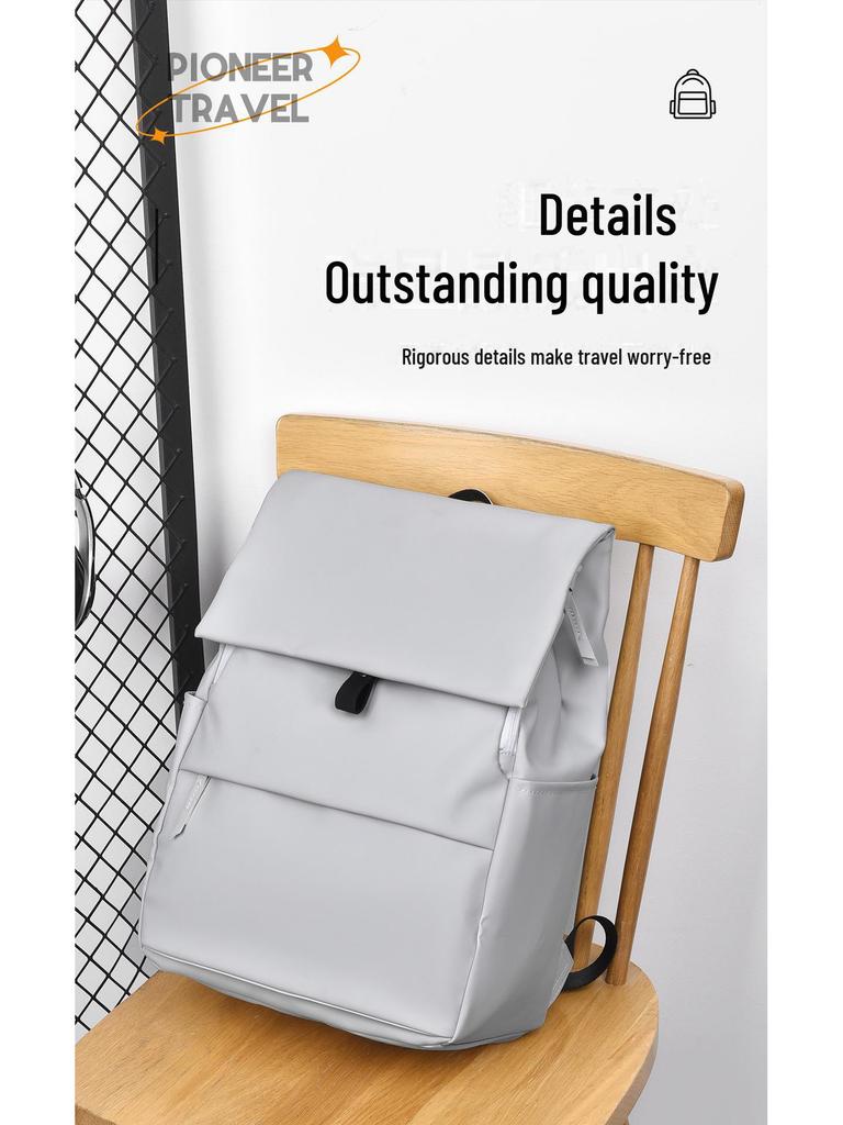 Мужской рюкзак-трансформер с магнитным клапаном для путешествий: Стильный трансграничный дизайн для бизнеса и отдыха.