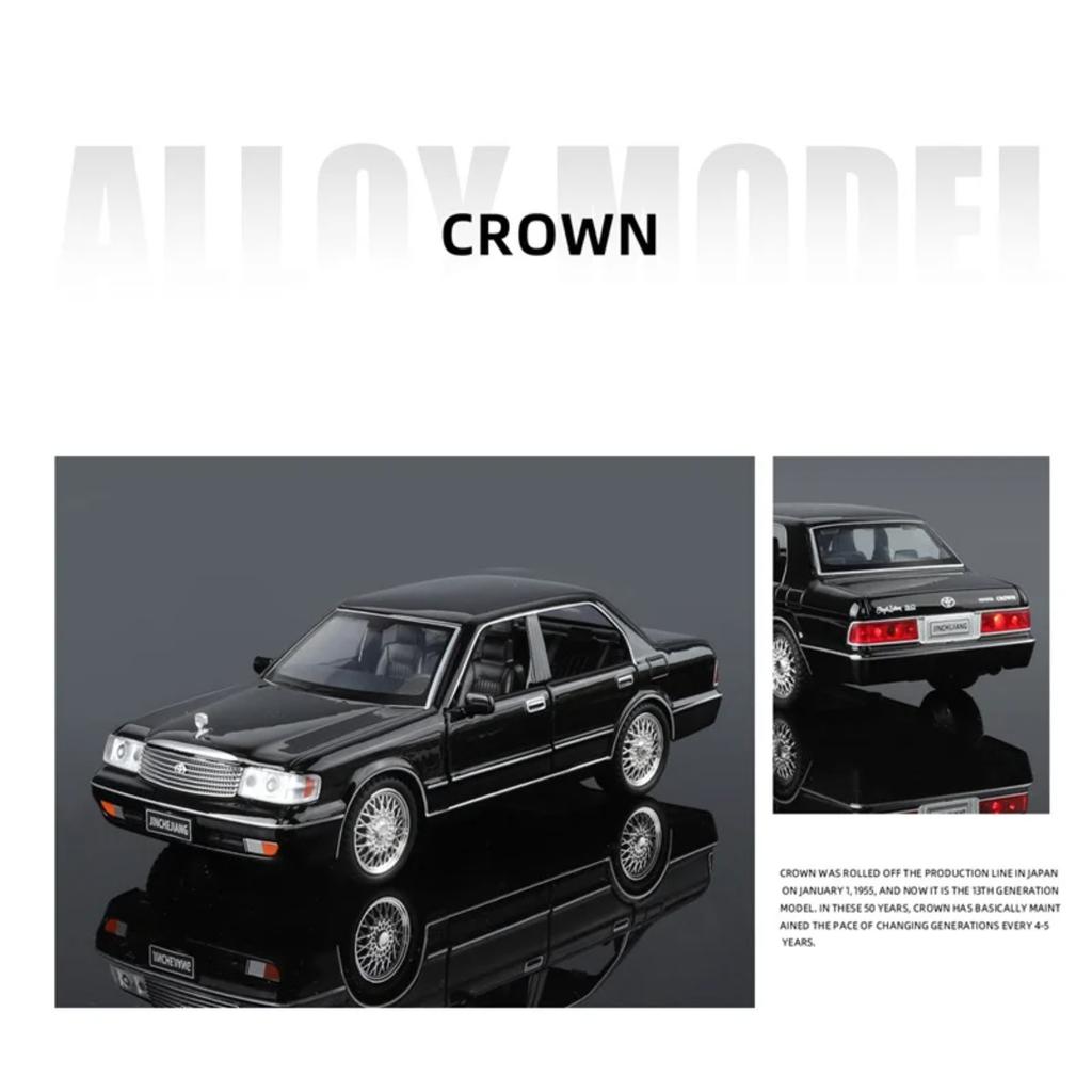 1/32 Toyota Crown 133 JZS133 Сплав Классическая Модель Старого Автомобиля Литой Металл Ретро Автомобиль Модель Автомобиля Звуковая и Световая Симуляция Детская Игрушка Подарок