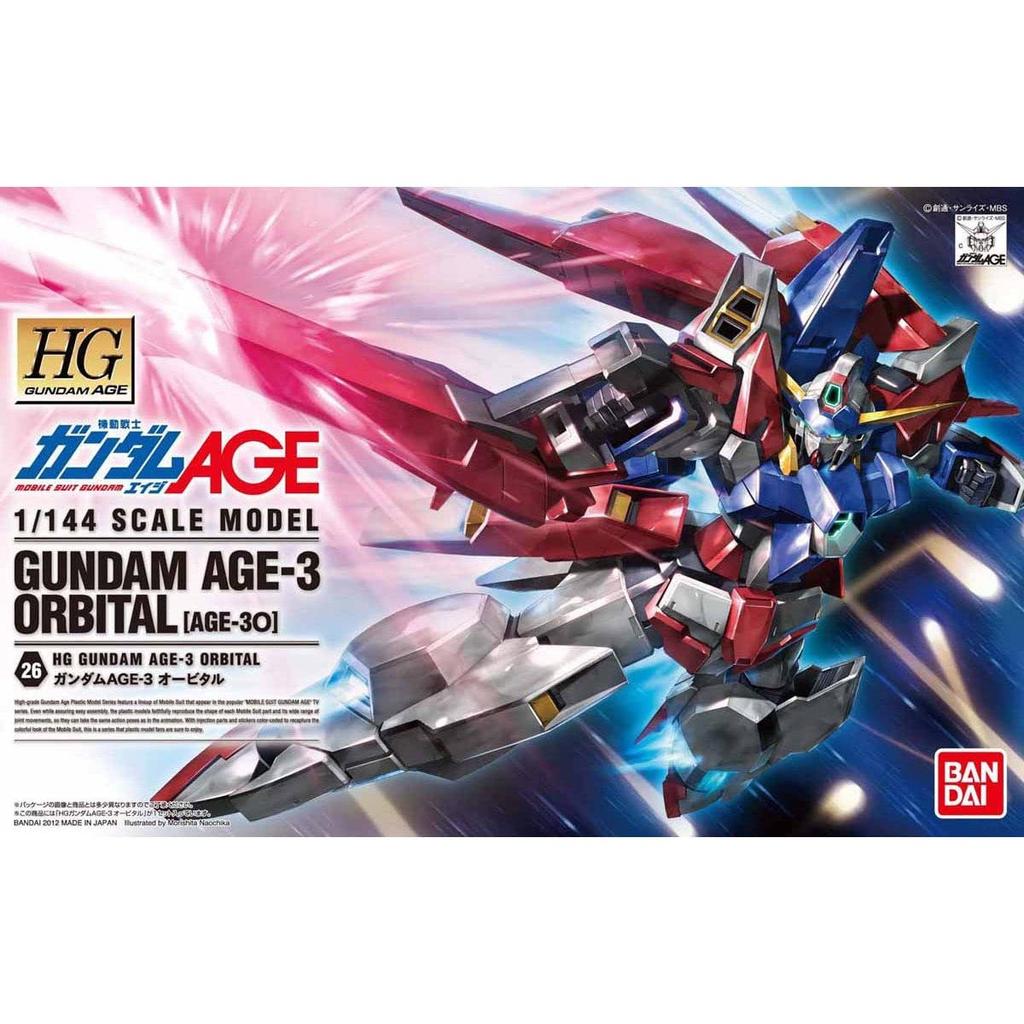 Пластиковая модель HG Mobile Suit Gundam AGE Gundam Orbital, масштаб AGE-3 1/144, с цветовой кодировкой