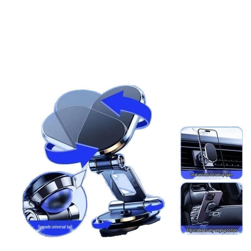 2025 Foldable Magnetic Car Phone Holder: Anti-Shake Navigation Mount