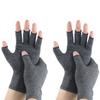 Набор из 2 компрессионных перчаток Supporter Fingerless Thimble Hygienic Lightweight gloves Palm [VERISSY] (S)