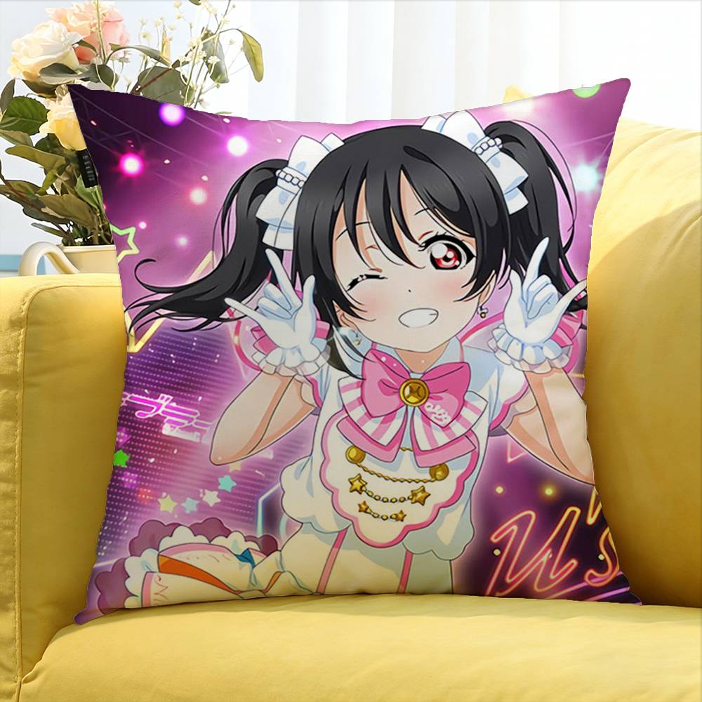 Ядзава Нико Love Live Аниме Девушка Разные Размеры Квадратная Наволочка Для Автомобиля Дома Спальни Декор